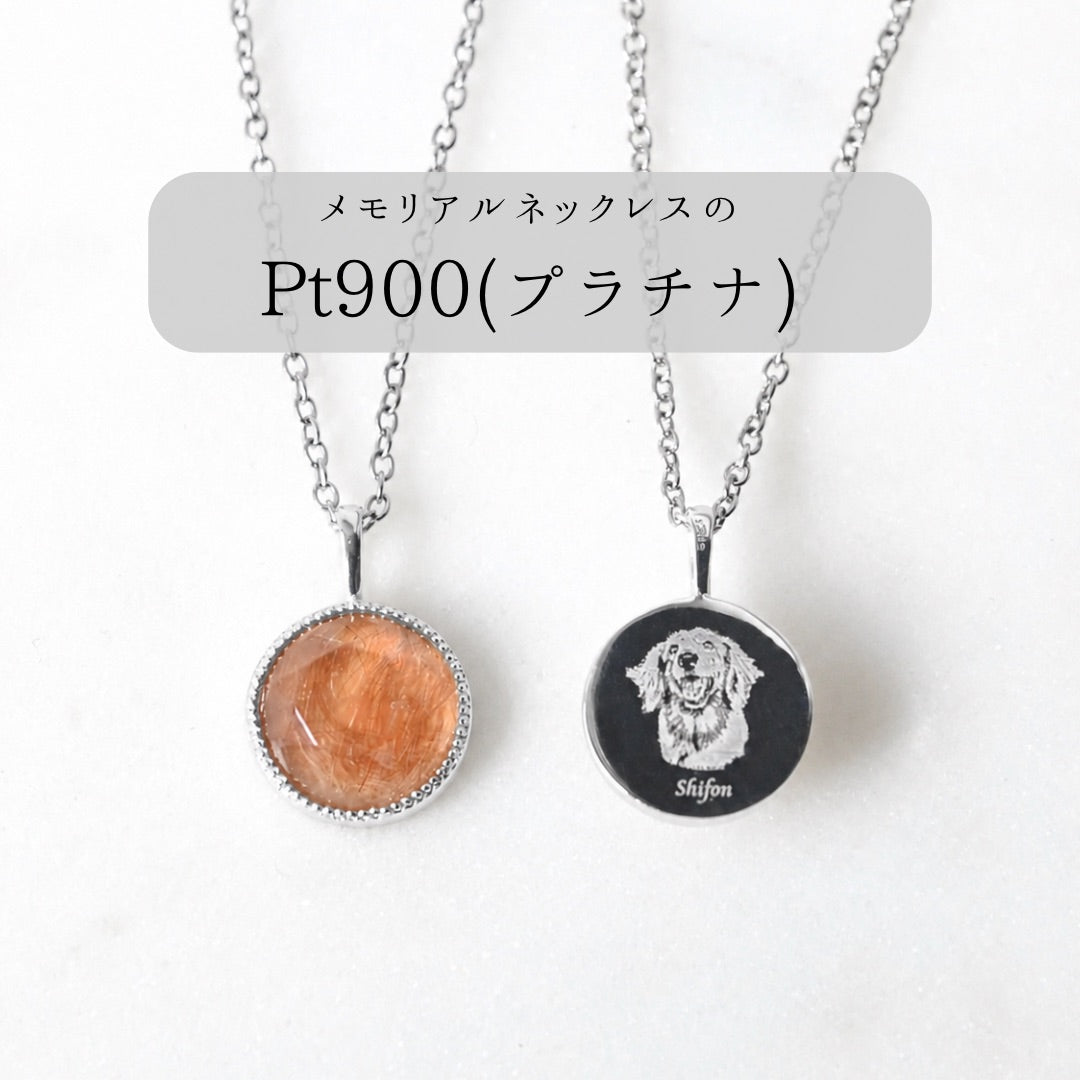 【Pt900(プラチナ)】メモリアルネックレス