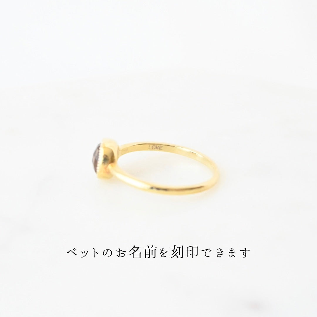 【K10イエローゴールド】Muni-Ring