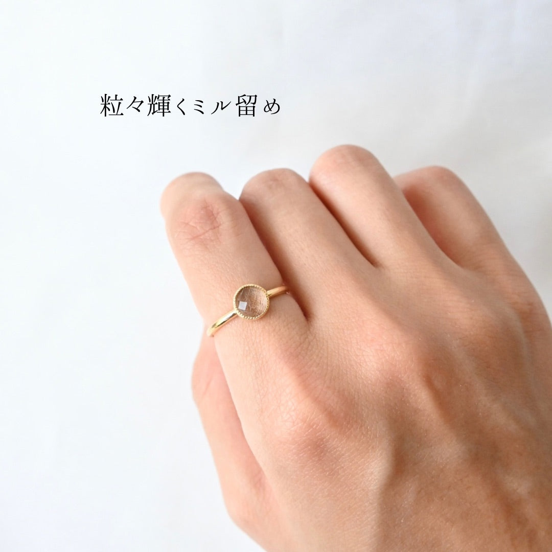 【K10イエローゴールド】Muni-Ring