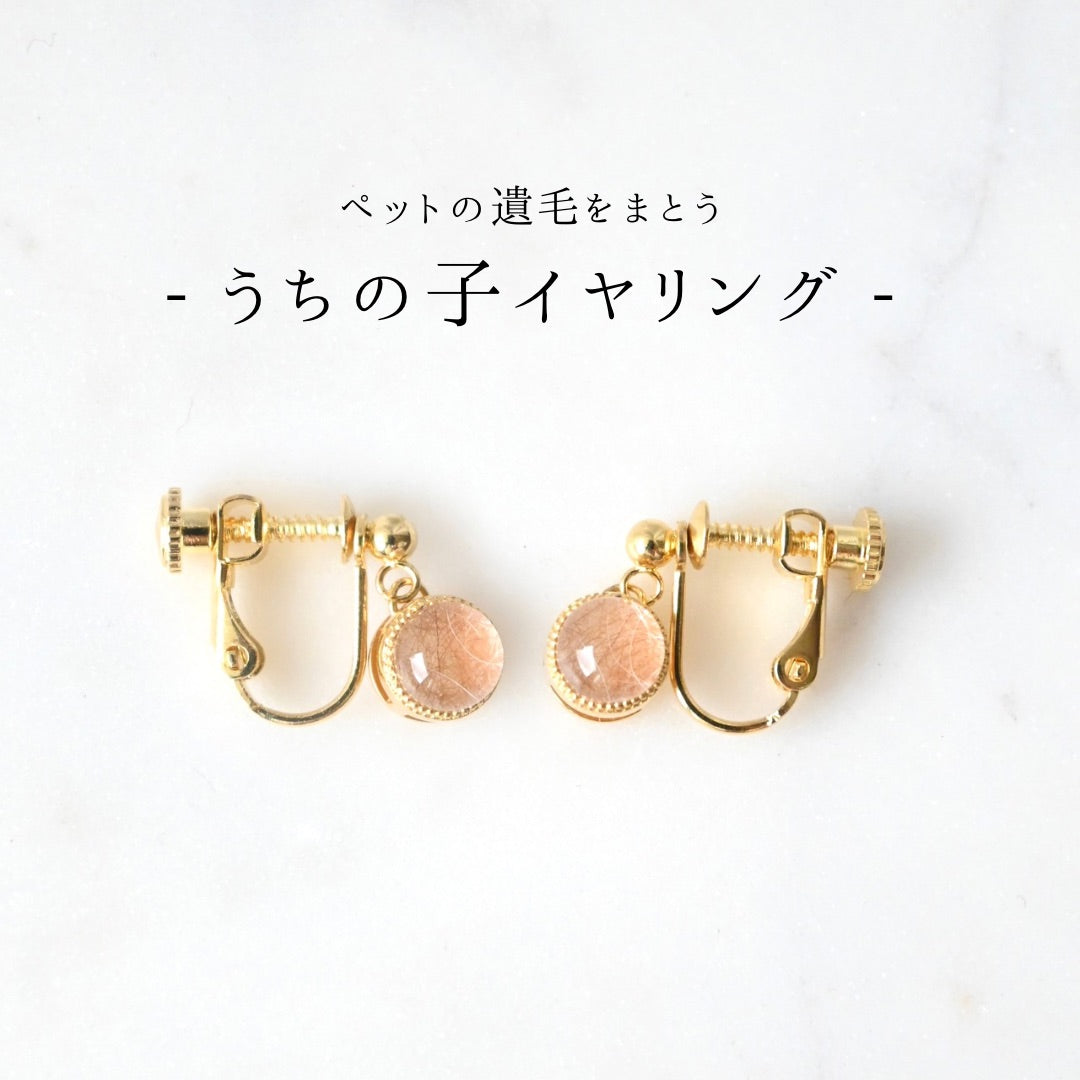 【ペットの毛で作る】うちの子イヤリング