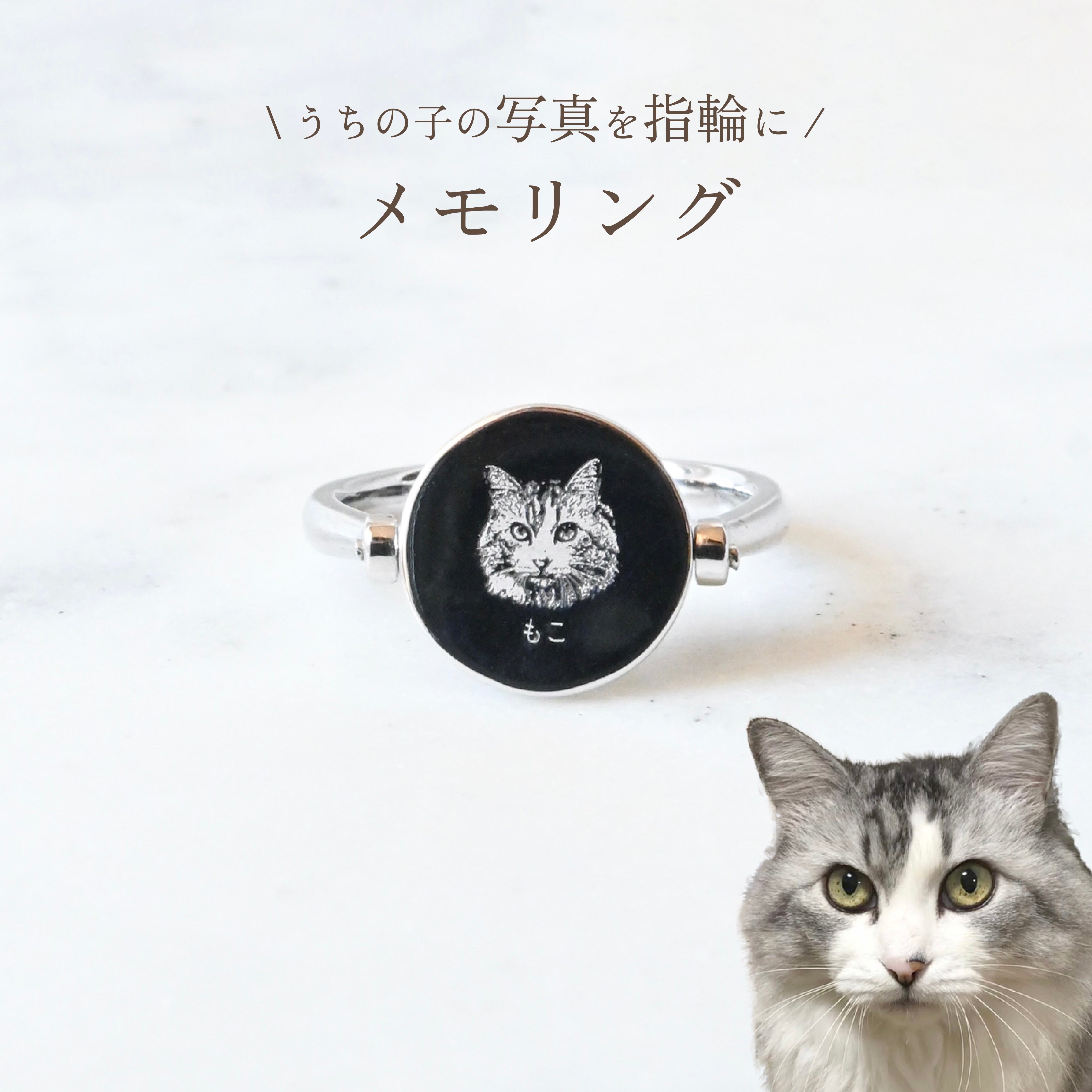 【ペットの毛で作るジュエリー】メモリング